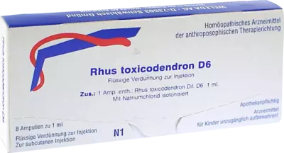 WELEDA RHUS TOXICODENDRON D 6 Ampullen 8X1 ml Ampullen