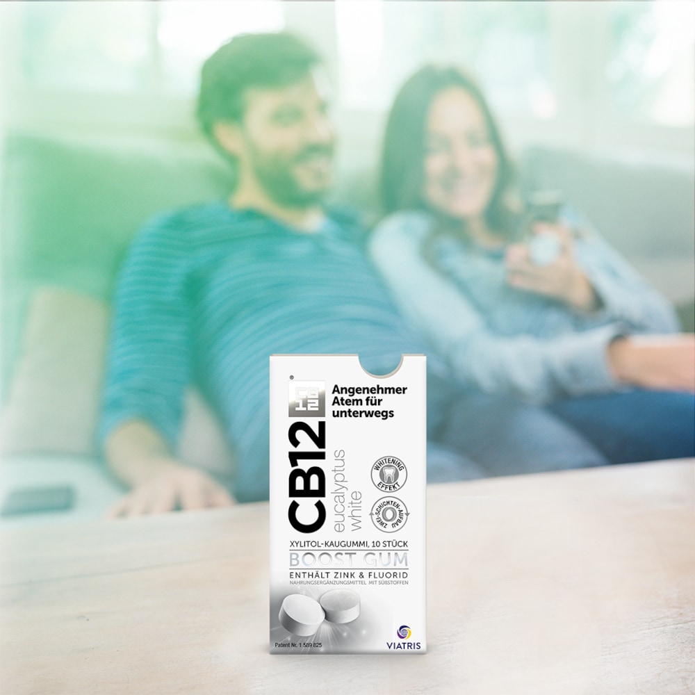 CB12 BOOST GUM eucalyptus white XYLITOL-KAUGUMMI 10 St Kaugummi