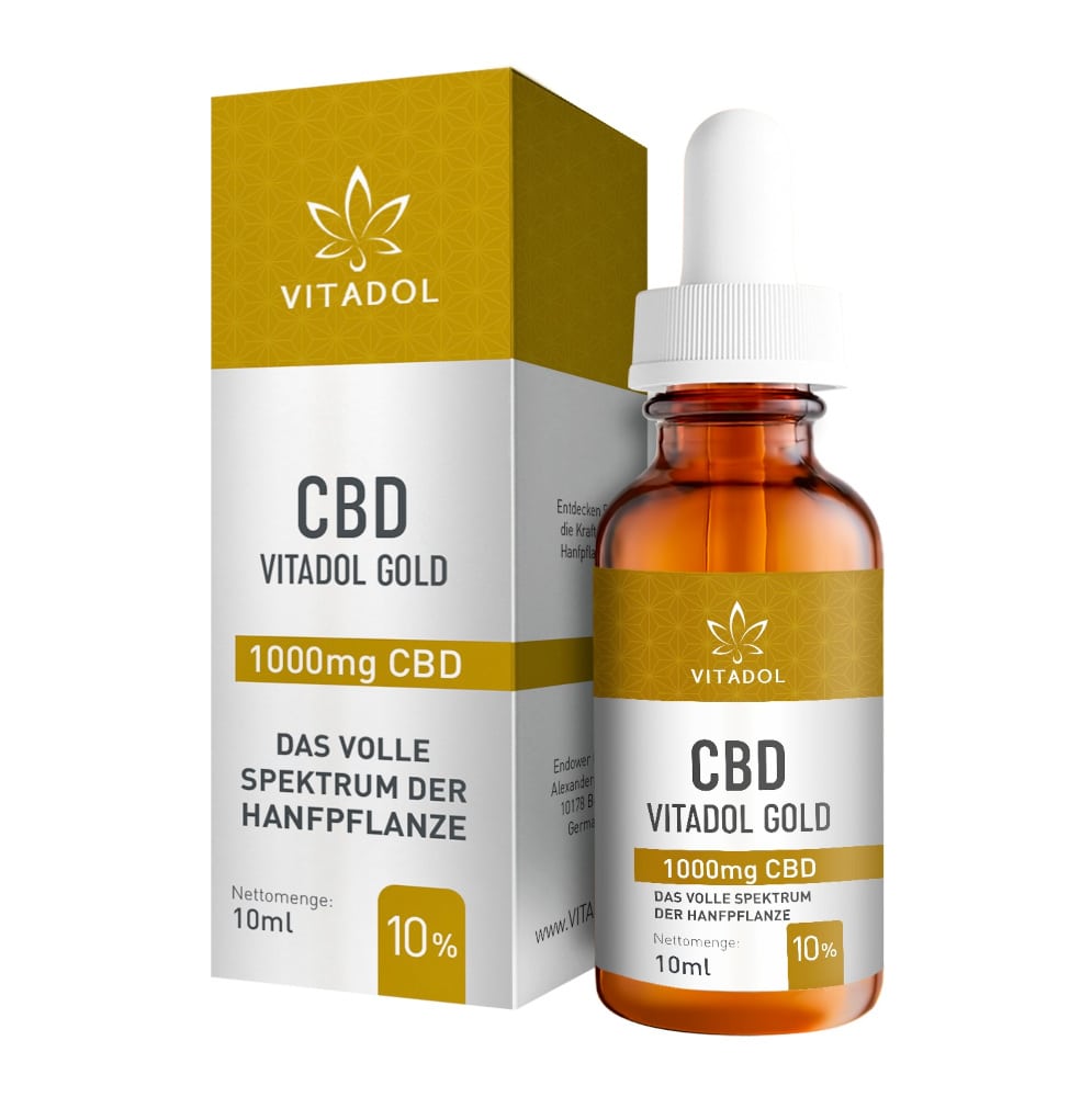 VITADOL GOLD CBD 10% Kosmetisches Mundöl 10 ml Öl