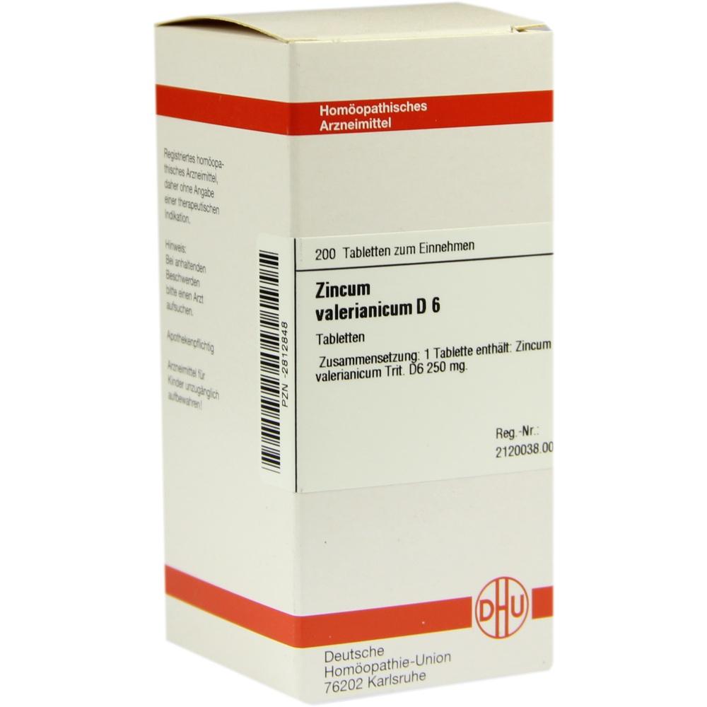 ZINCUM VALERIANICUM D 6 Tabletten 200 St Tabletten