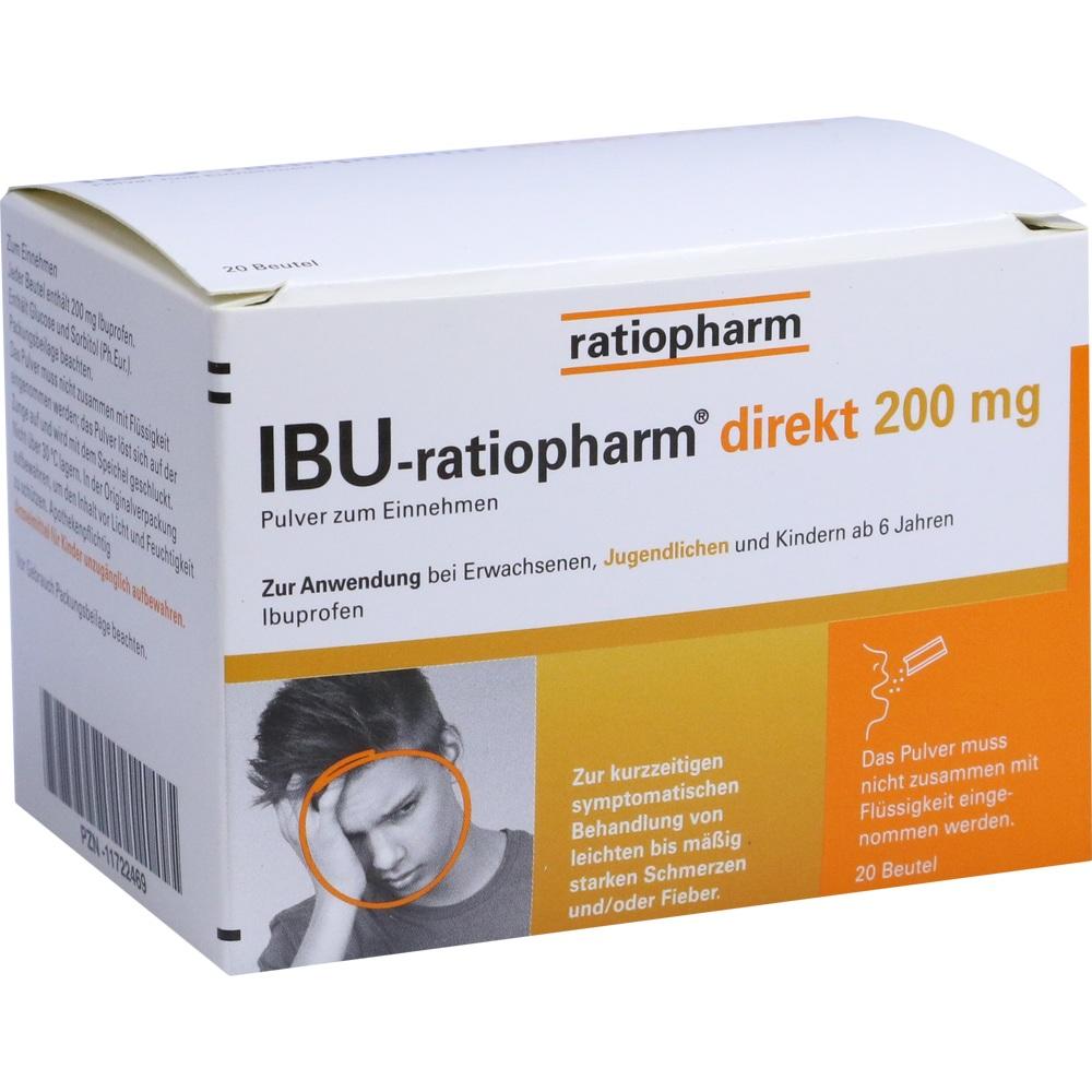 IBU-ratiopharm direkt 200 mg Pulver zum Einnehmen 20 St Pulver