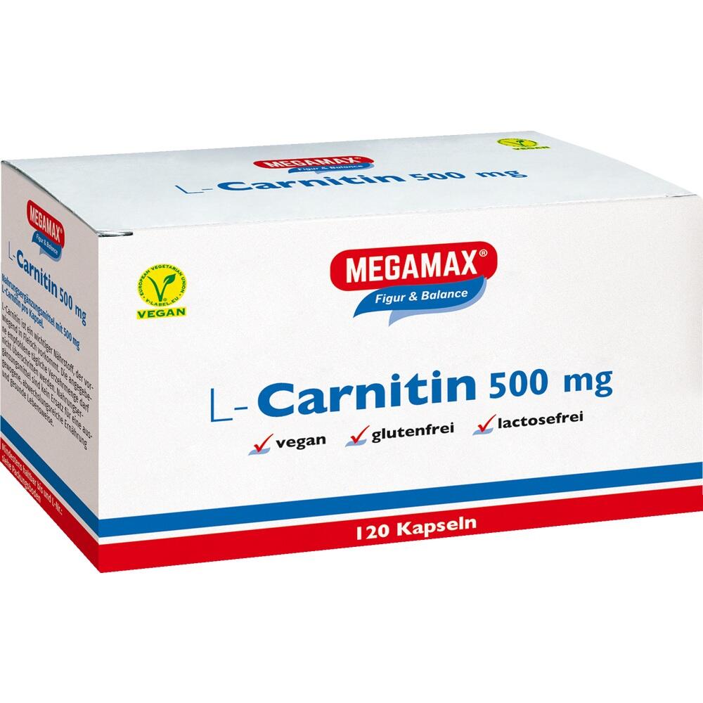MEGAMAX L-Carnitin 500 mg 120 St Kapseln