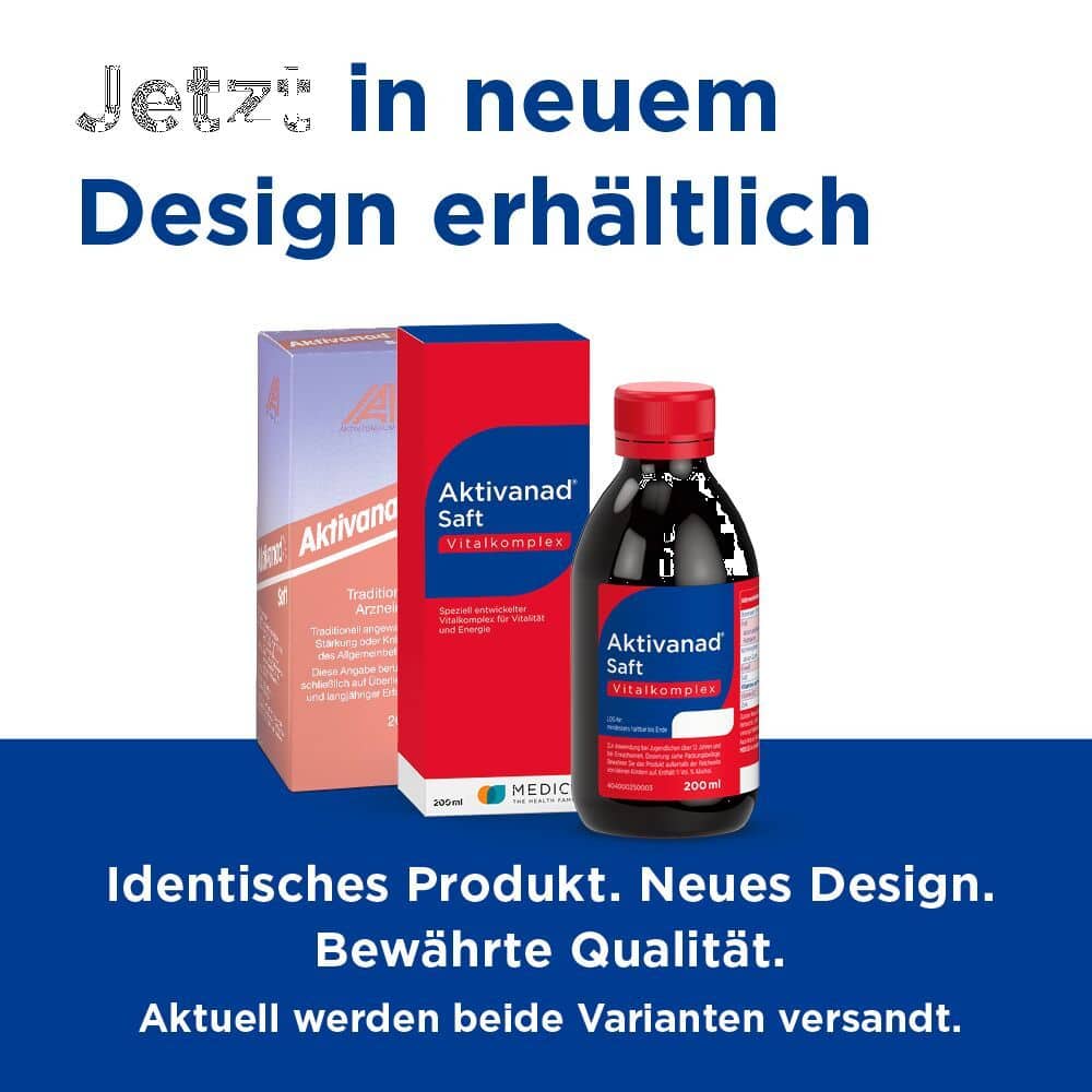 Aktivanad Saft 200ml bei Erschöpfung wegen Vitamin-B Mangel 200 ml Saft