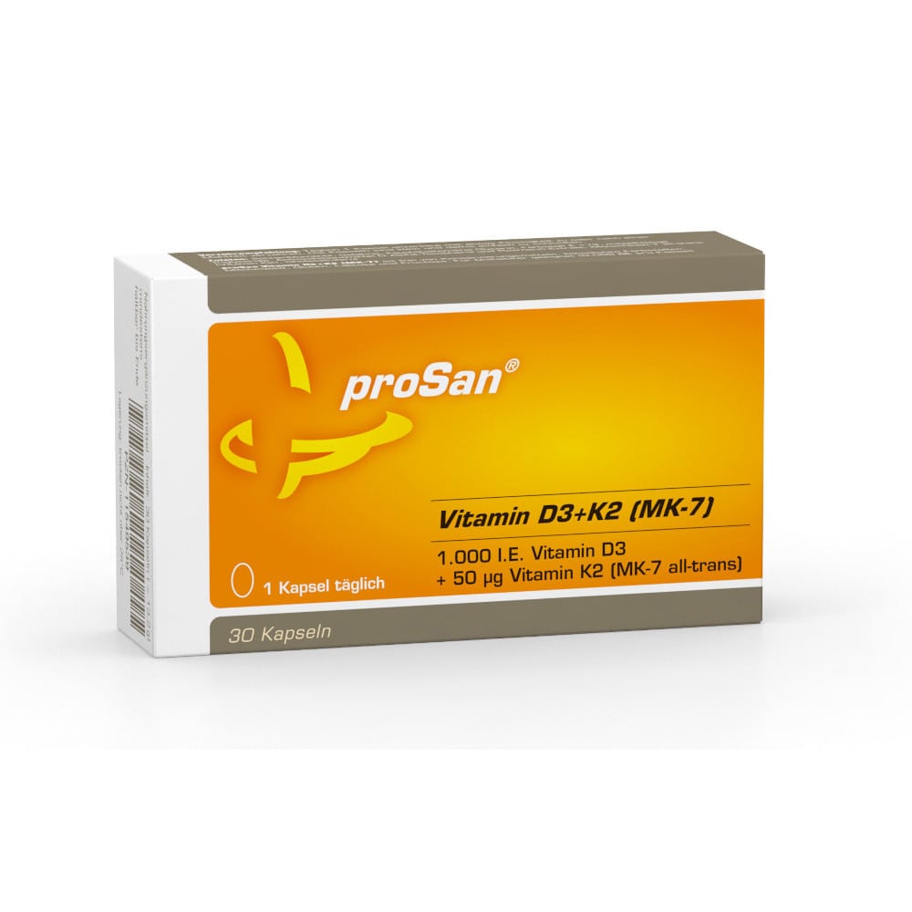 PROSAN Vitamin D3+K2 MK-7 Kapseln 30 St Kapseln