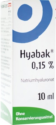 Hyabak 0,15 %  10 ml Augentropfen