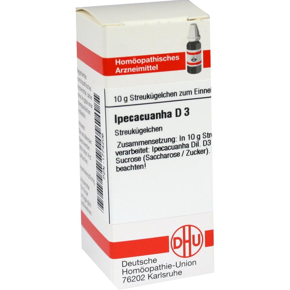 IPECACUANHA D 3 Globuli 10 g Globuli