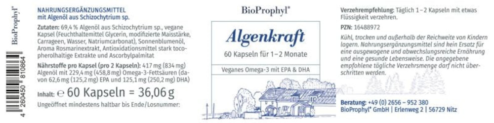 Algenkraft  60 St Kapseln