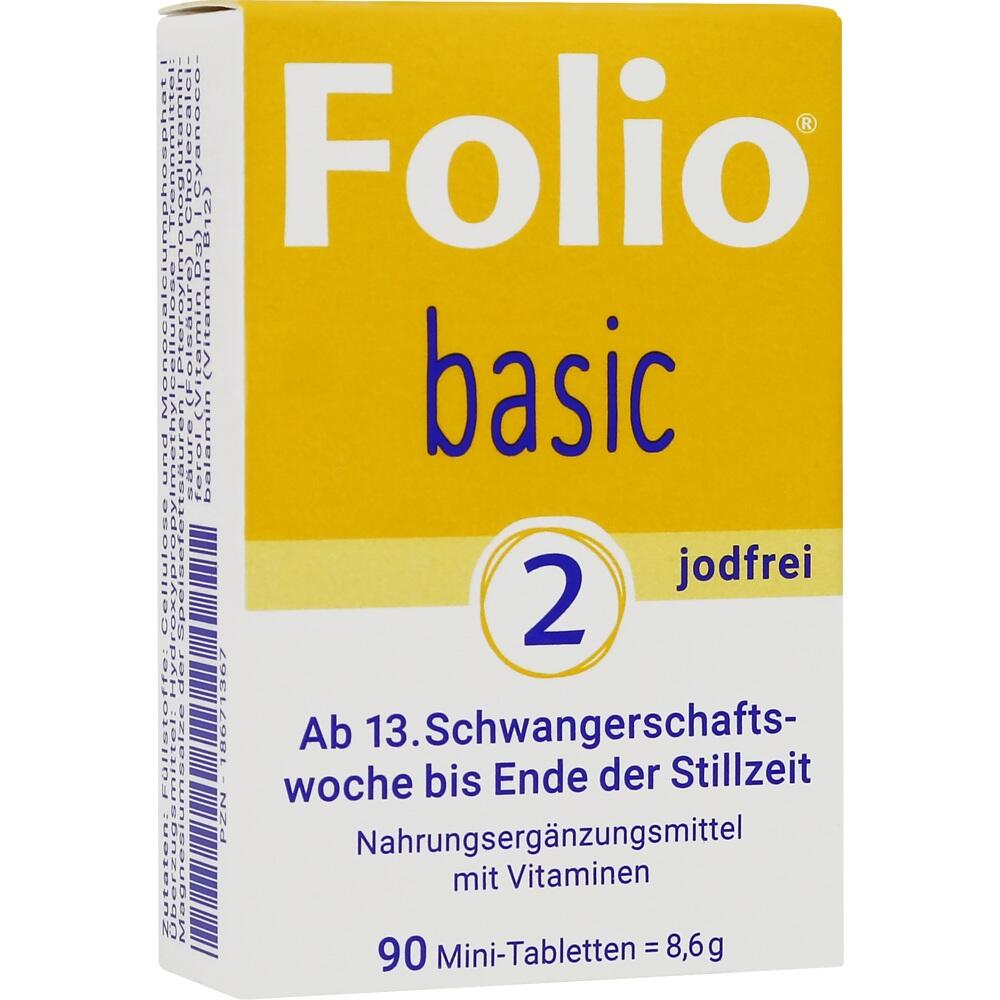 Folio 2 basic jodfrei 90 St Filmtabletten