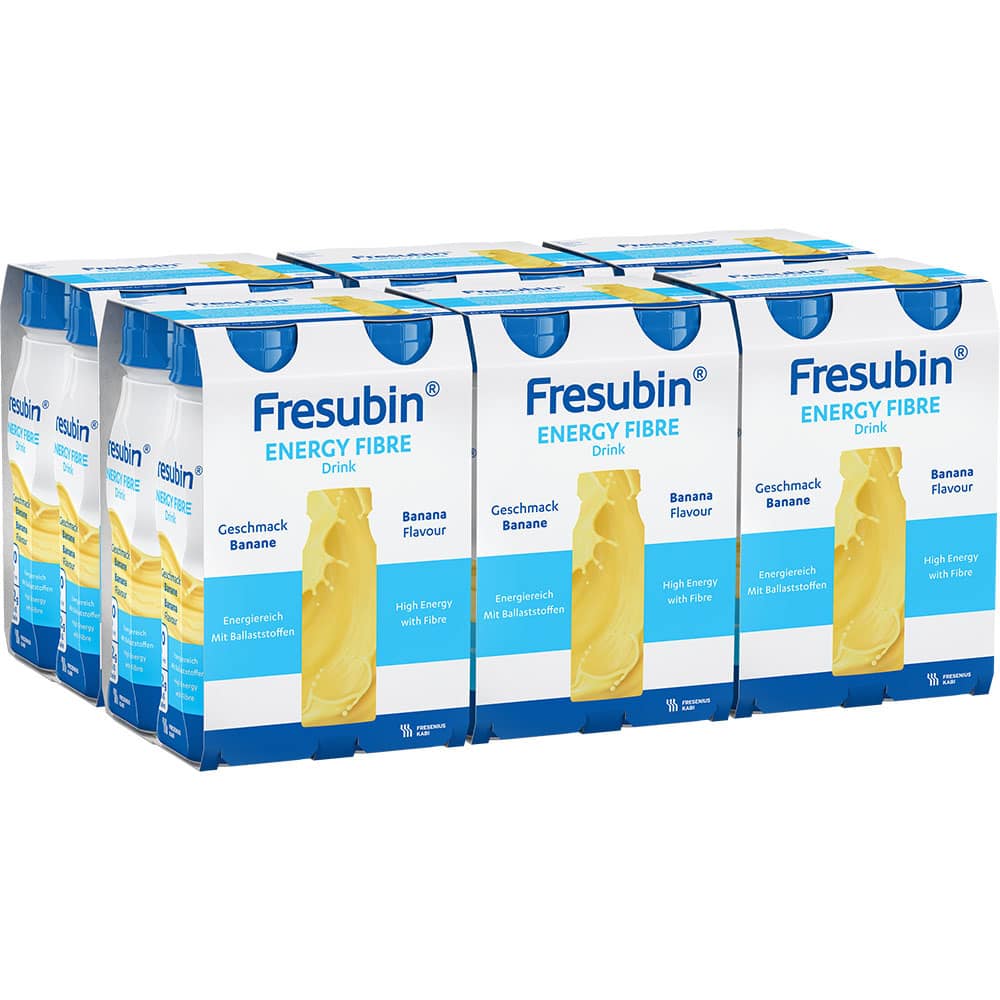 Fresubin Energy Fibre Trinknahrung Banane 6X4X200 ml Lösung