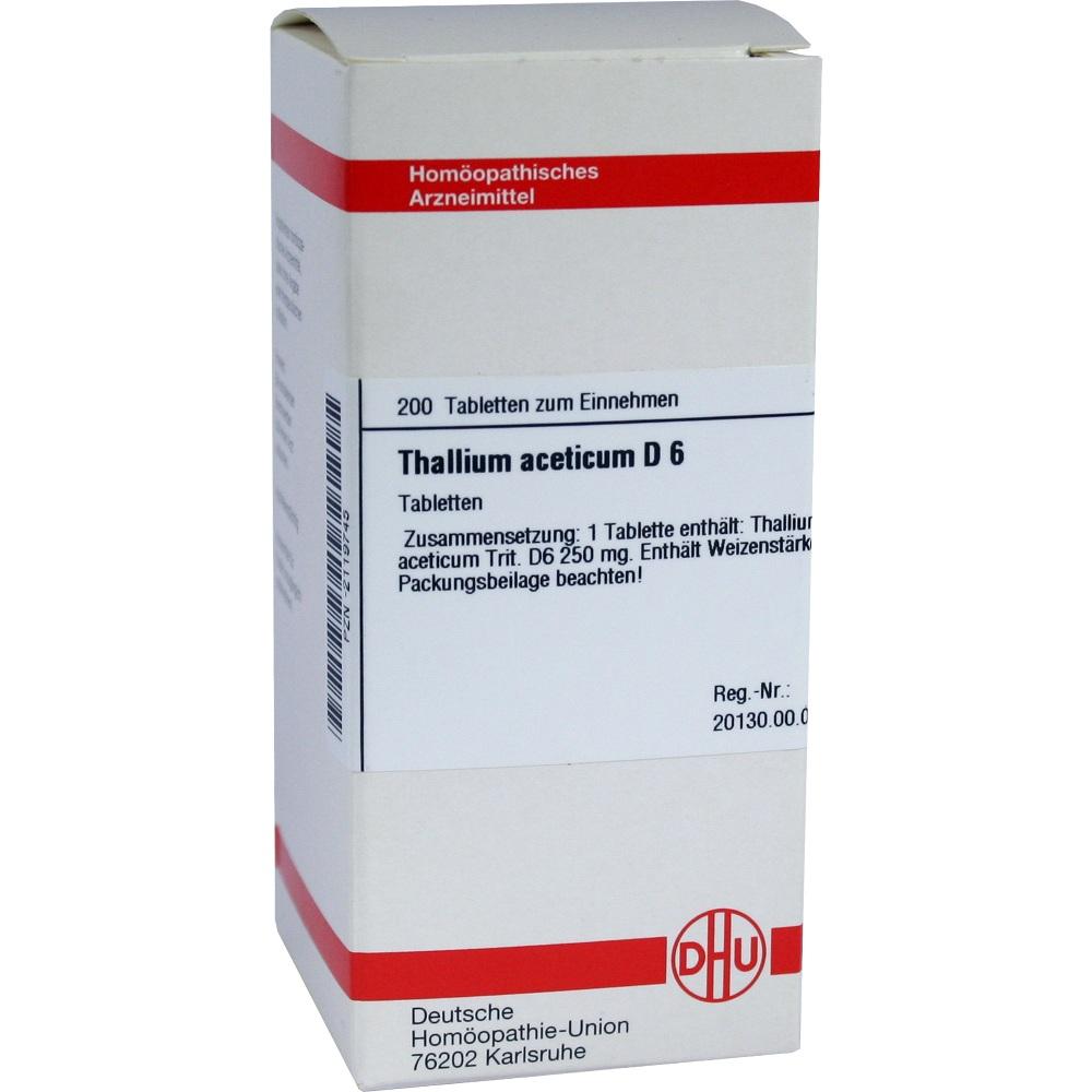 THALLIUM ACETICUM D 6 Tabletten 200 St Tabletten