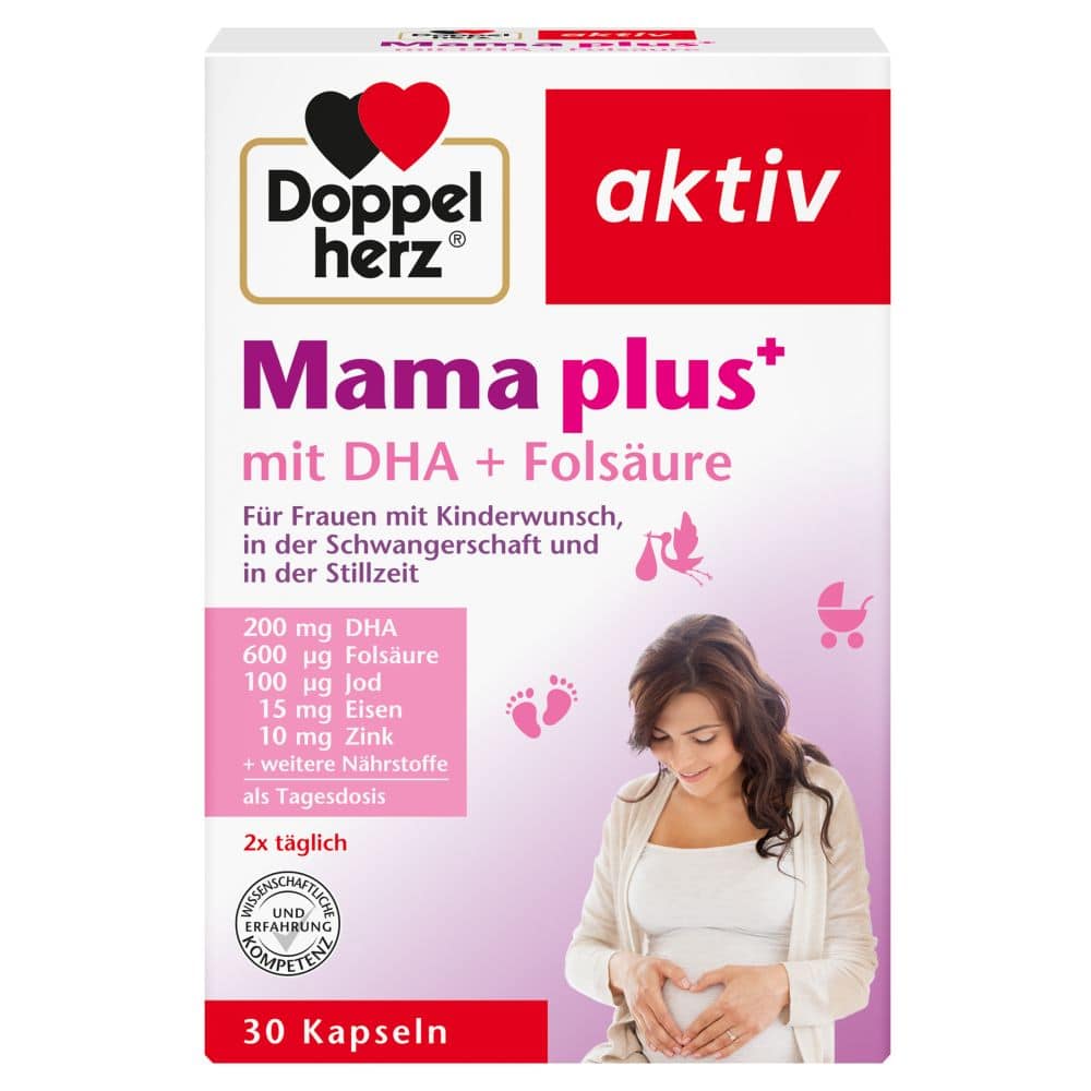 Doppelherz aktiv Mama plus mit DHA + Folsäure 30 St Kapseln