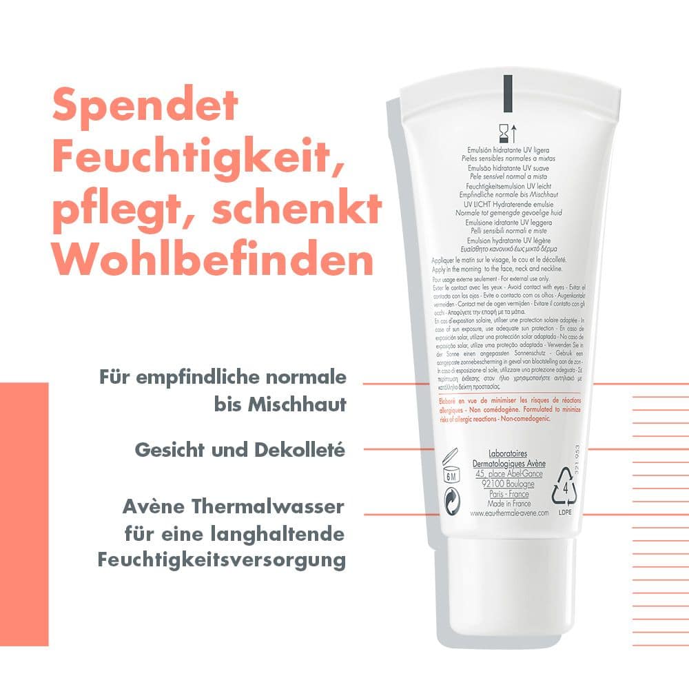 Avène Hydrance leichte UV Feuchtigkeitsemulsion 40 ml Emulsion