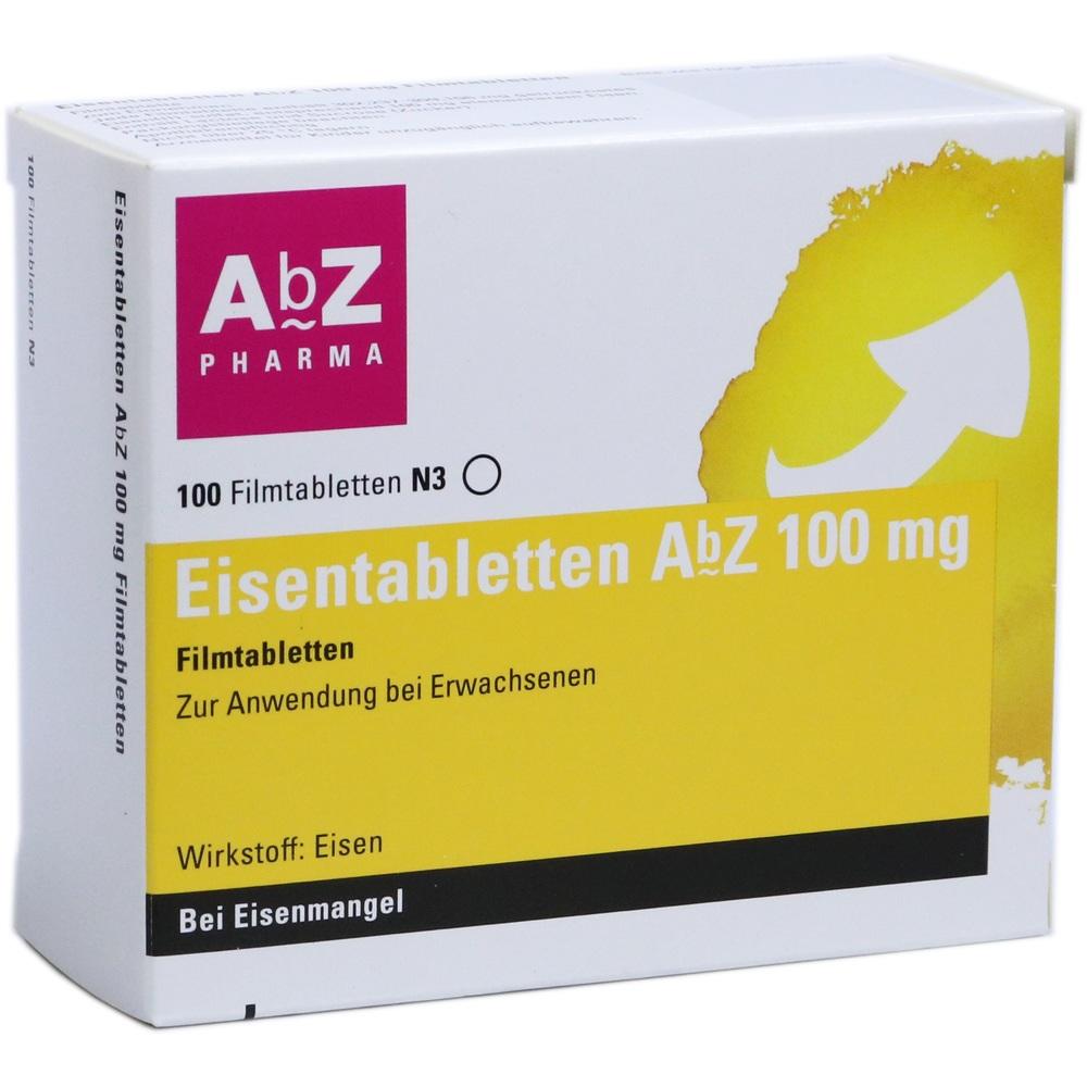 Eisentabletten AbZ 100 St Filmtabletten