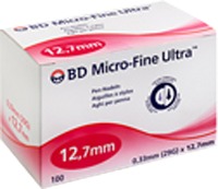 BD MICRO-FINE ULTRA Pen-Nadeln 0,33x12,7 mm 100 St Kanüle