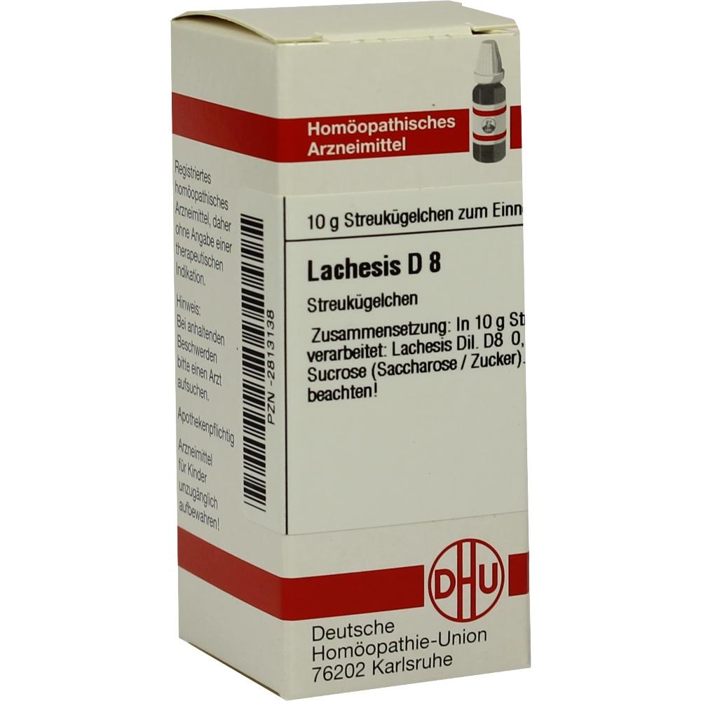 LACHESIS D 8 Globuli 10 g Globuli