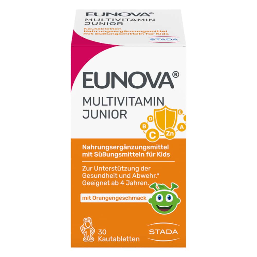 EUNOVA Junior MULTIVITAMINE FÜR KIDS 30 St Kautabletten