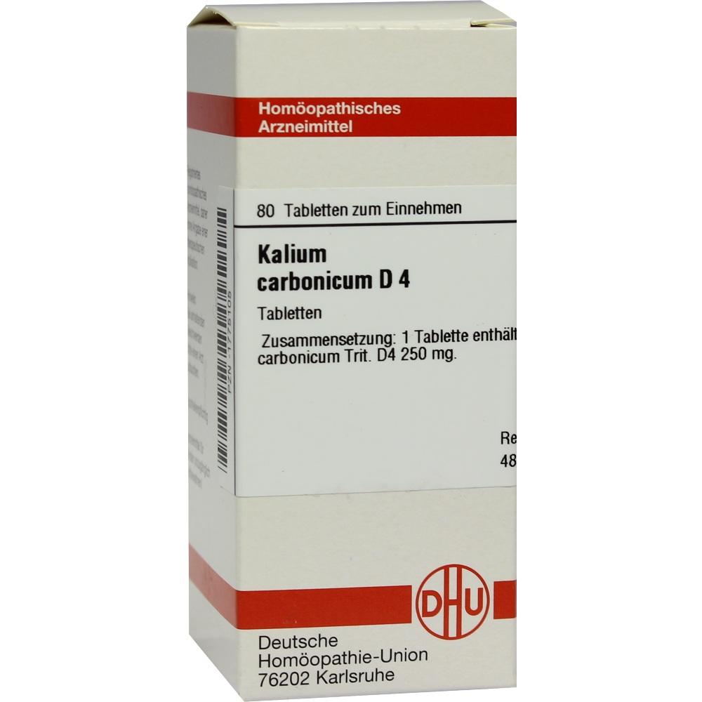 KALIUM CARBONICUM D 4 Tabletten 80 St Tabletten