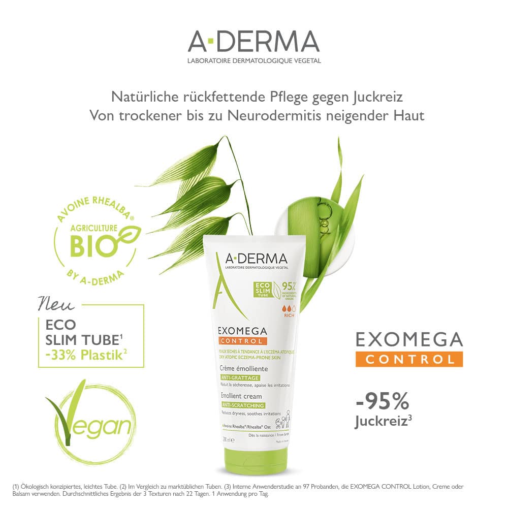 A-DERMA EXOMEGA CONTROL Rückfettende Creme 400 ml Creme