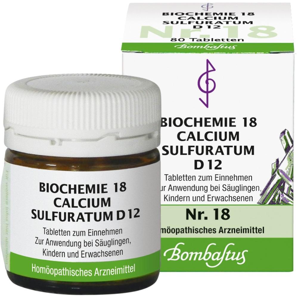 BIOCHEMIE 18 Calcium sulfuratum D 12 Tabletten 80 St Tabletten