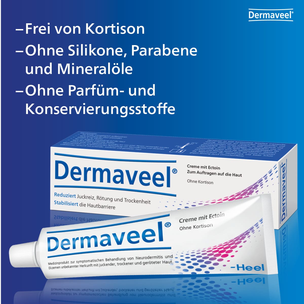 DERMAVEEL bei Juckreiz, Rötung und Trockenheit 50 ml Creme