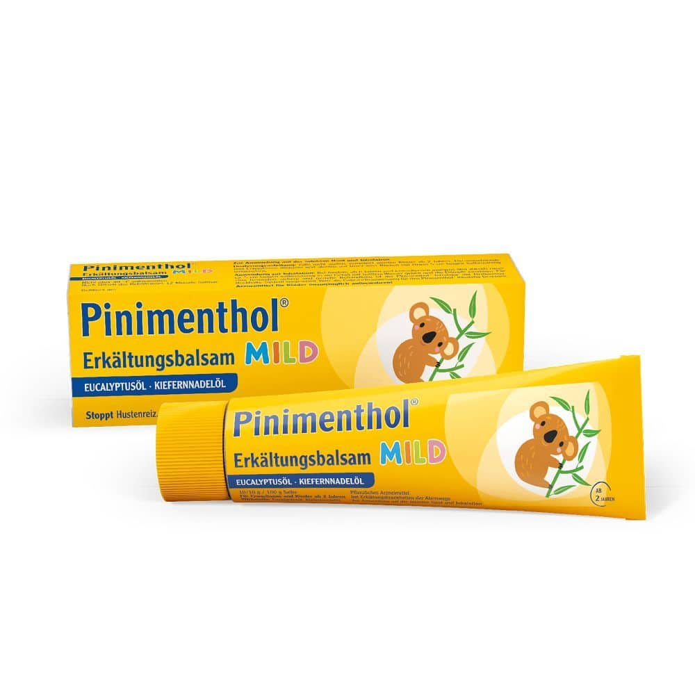 Pinimenthol Erkältungsbalsam mild ab 2 Jahren - mit Eucalyptus- und Kiefernnadelöl 50 g Salbe