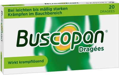 Buscopan Dragees - bei Bauchschmerzen & Bauchkrämpfen 20 St Überzogene Tabletten