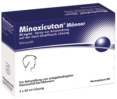 MINOXICUTAN Männer 50 mg/ml Spray 3X60 ml Lösung