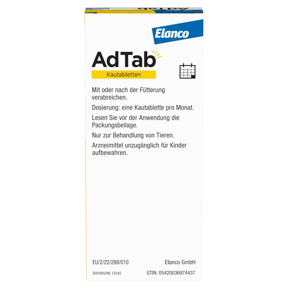 AdTab Kautabletten 900mg für Hunde 22-45 kg Elanco 3 St Kautabletten