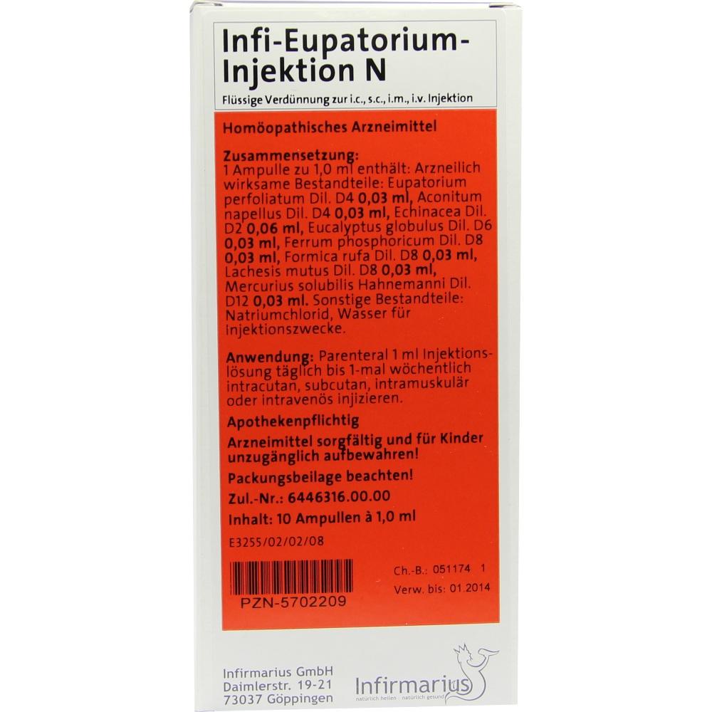 INFI EUPATORIUM Injektion N 10X1 ml Ampullen