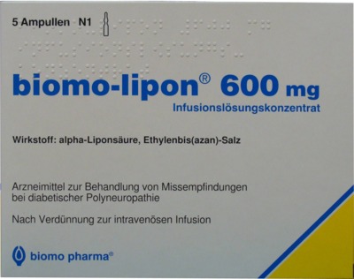 BIOMO LIPON 600 mg Infusionsset Ampullen 5 St Ampullen