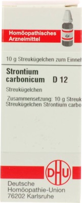 STRONTIUM CARBONICUM D 12 Globuli 10 g Globuli