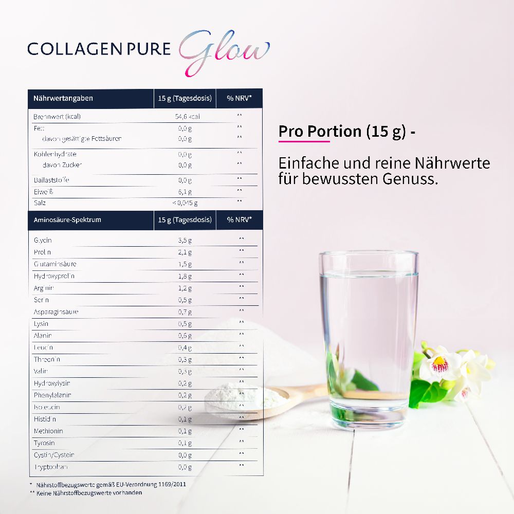 COLLAGEN PURE Glow 500 g Pulver