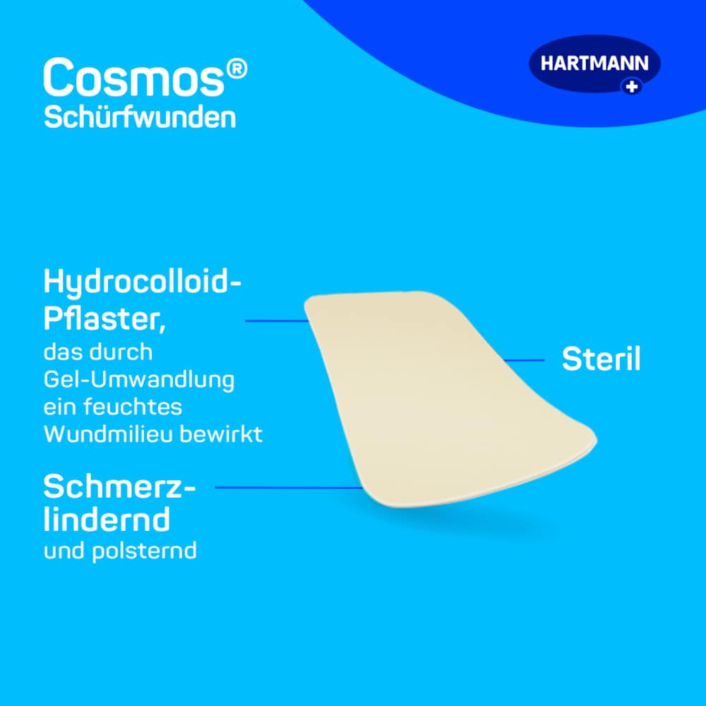 HARTMANN cosmos Schürfwundenpflaster 4 St Pflaster