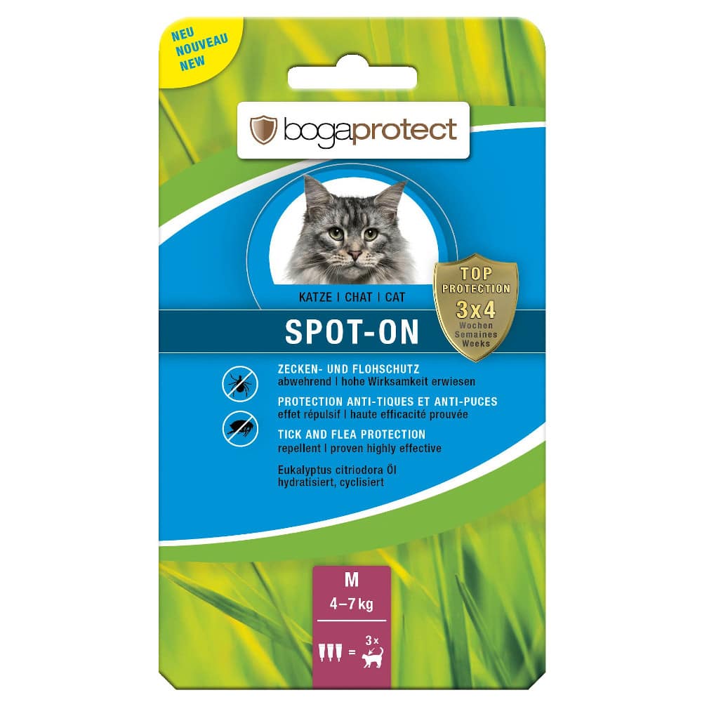 bogaprotect Spot-On Katze M 3X1.2 ml Flüssigkeit