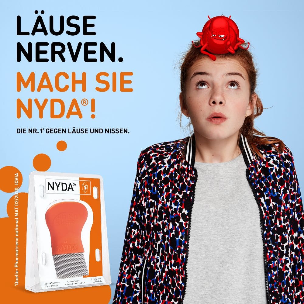 NYDA Läuse- und Nissenkamm Metall  1 St