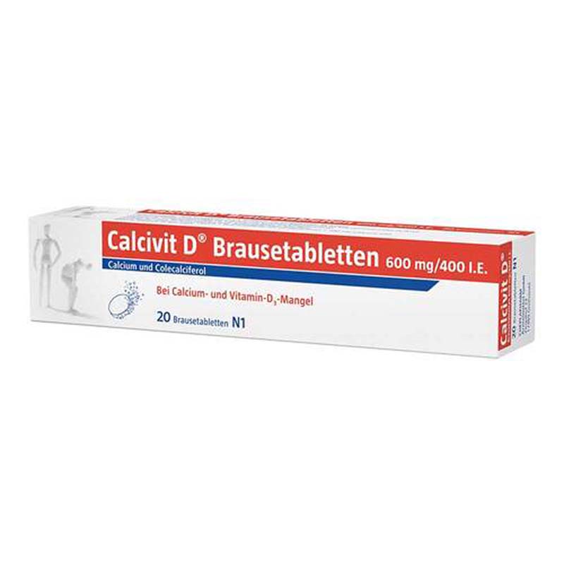 Calcivit D 600mg/400 I.E. 20 St Brausetabletten