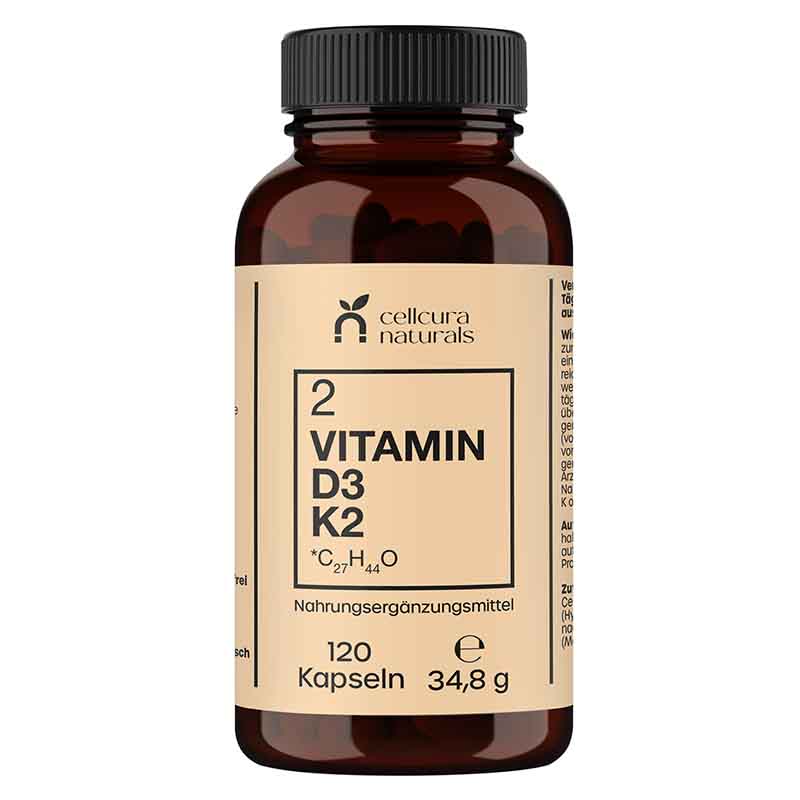 cellcura naturals VITAMIN D3 K2 120 St Kapseln