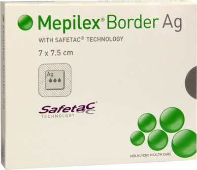 MEPILEX Border Ag Schaumverb.7x7,5 cm steril 5 St Verband