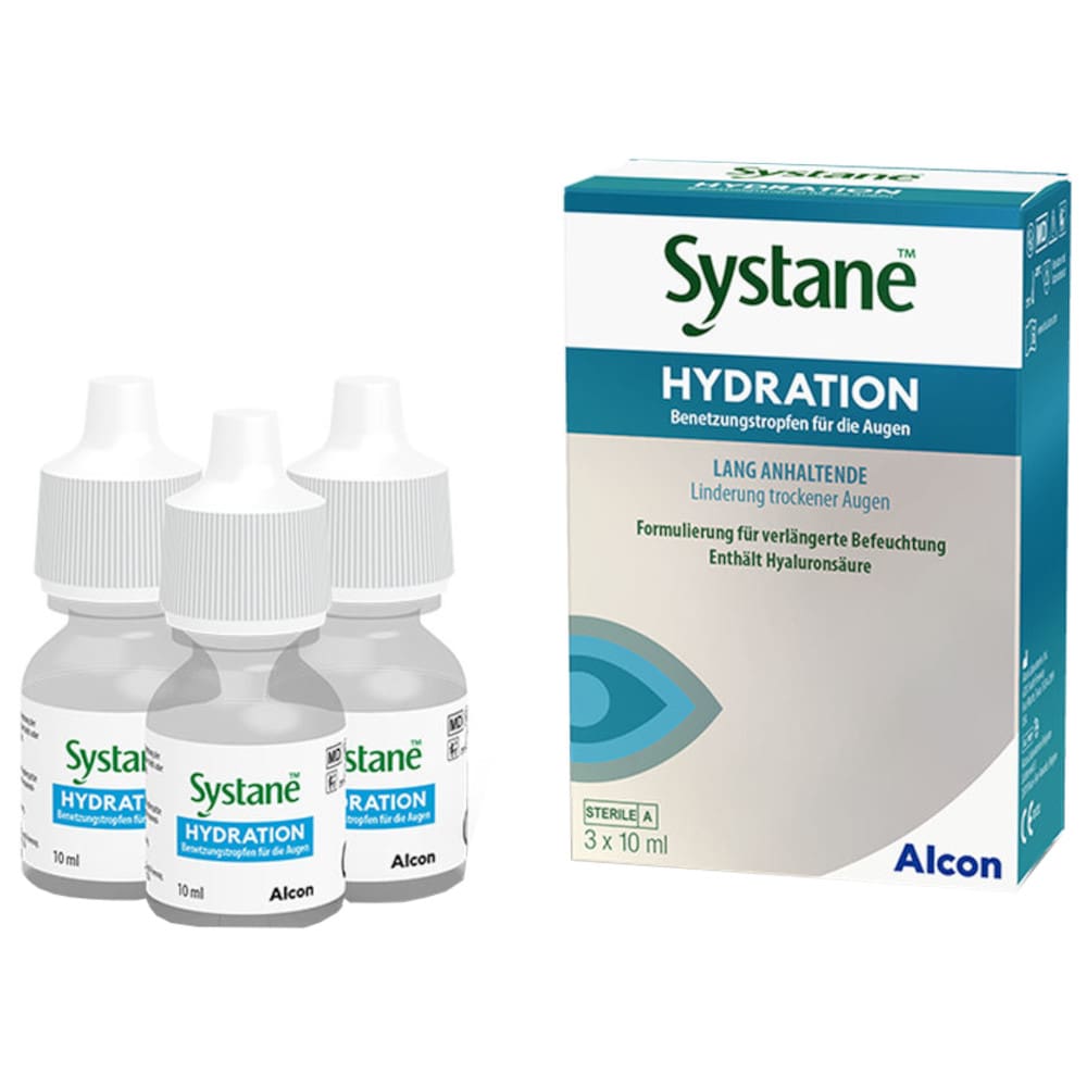 SYSTANE Hydration Benetzungstropfen für die Augen 3X10 ml Augentropfen
