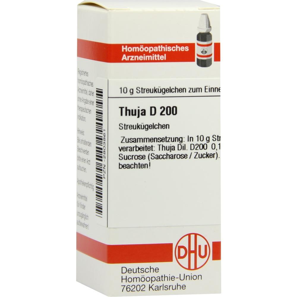 THUJA D 200 Globuli 10 g Globuli