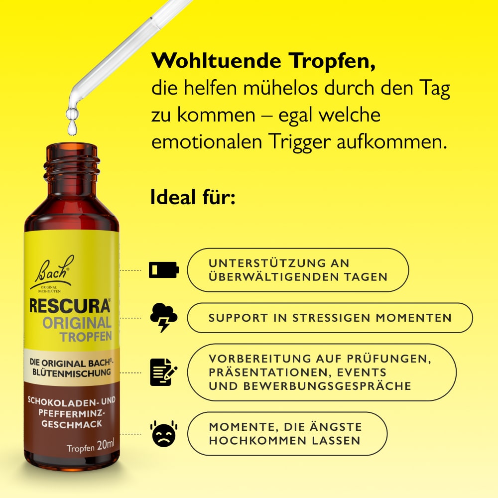 Bach RESCURA ORIGINAL SCHOKO-MINZE 20 ml Tropfen