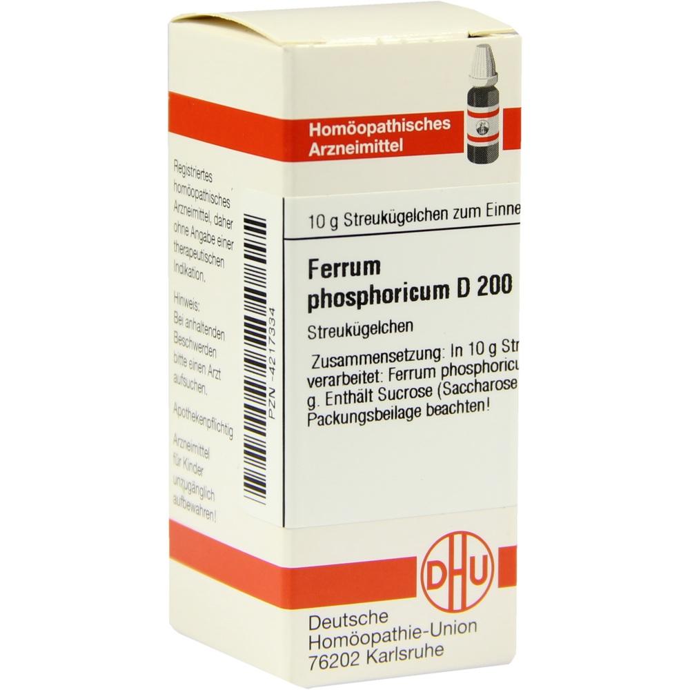 FERRUM PHOSPHORICUM D 200 Globuli 10 g Globuli
