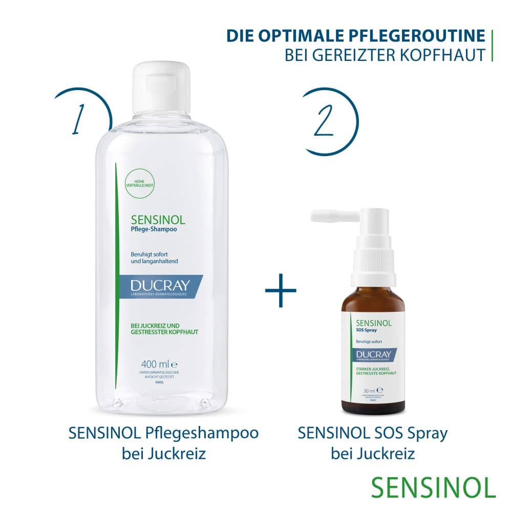 DUCRAY SENSINOL Pflegeshampoo bei Juckreiz 400 ml Shampoo