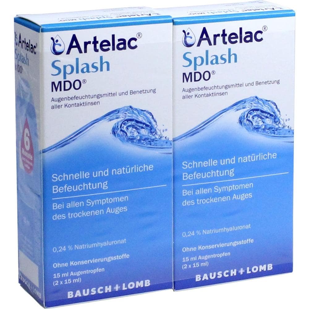 Artelac Splash MDO Augentropfen für trockene Augen 2X15 ml Augentropfen