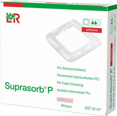 SUPRASORB P PU-Schaumv.15x15 cm nicht klebend 4 St Verband