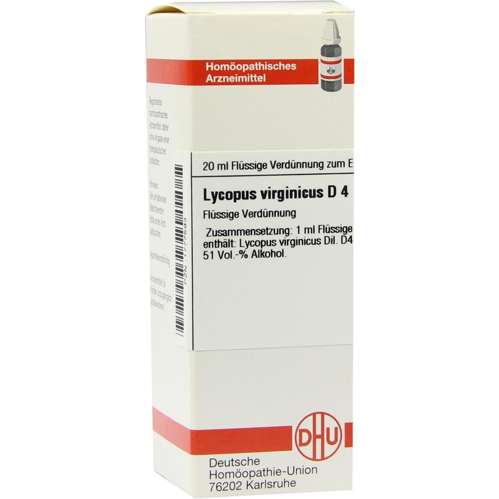 LYCOPUS VIRGINICUS D 4 Dilution 20 ml Dilution