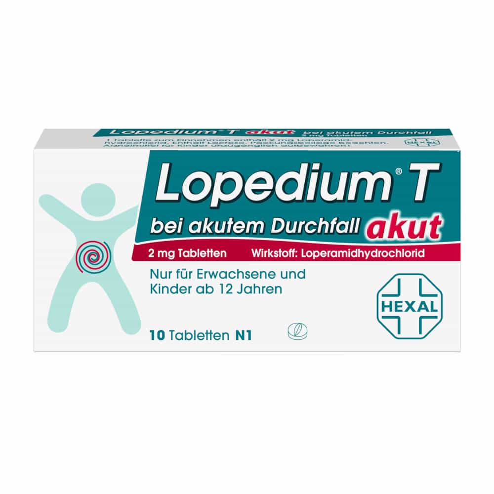 Lopedium T akut bei akutem Durchfall 10 St Tabletten