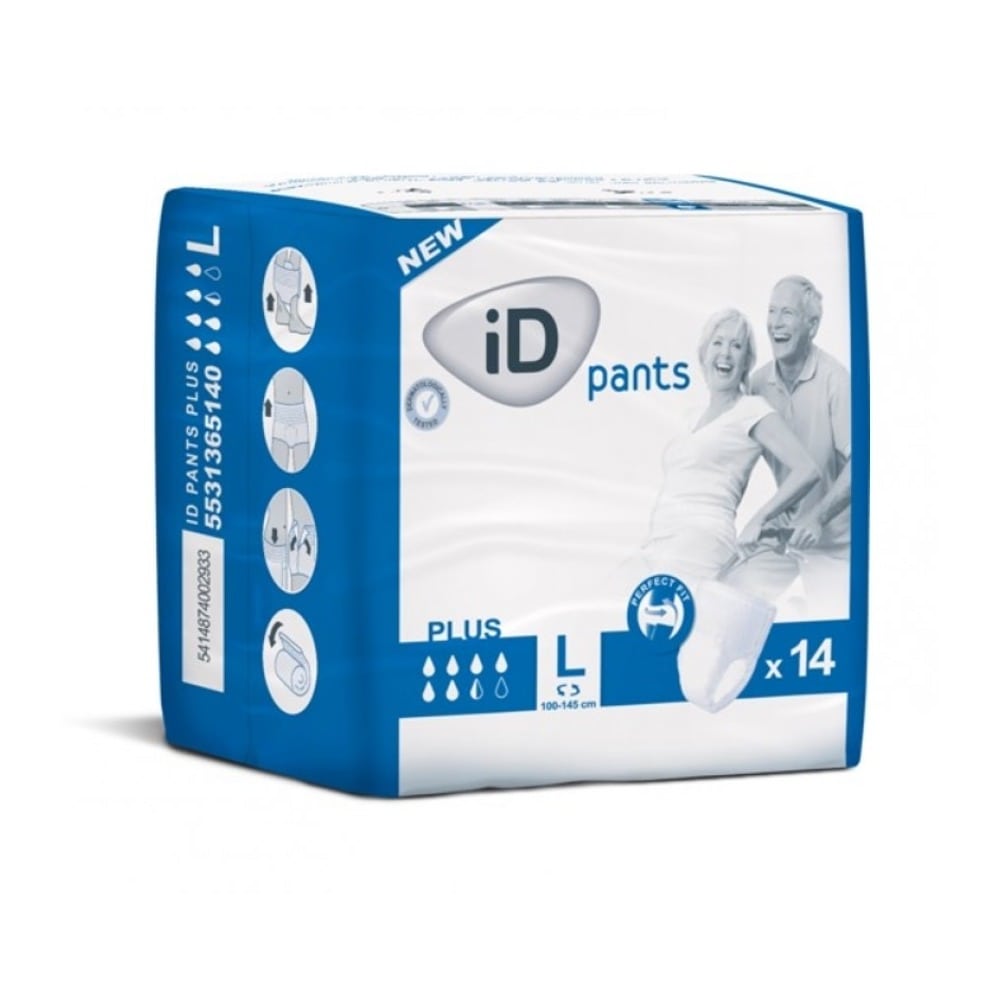 iD Pants Cotton Feel plus Größe L 14 St Beutel