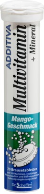 ADDITIVA Multivitamin+Mineral Mango Brausetabletten 20 St Brausetabletten