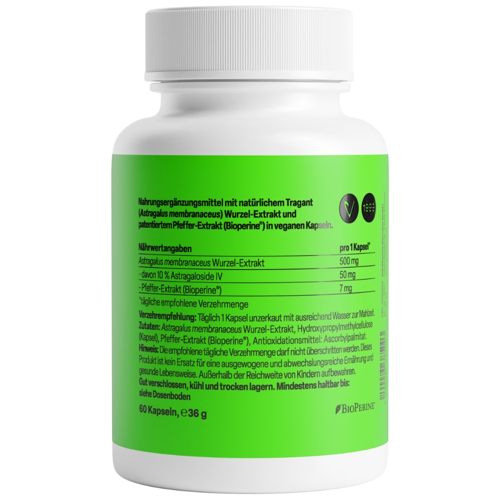 Zein Pharma Astragalus Pro 500/50 60 St Kapseln
